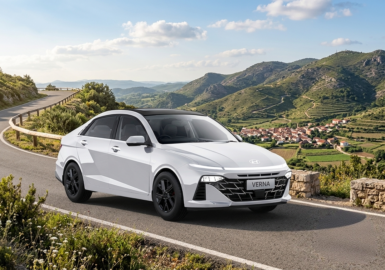 BOOK VERNA L2 2025 FOR SELF DRIVE RENTAL IN chandigarh - grandride.in